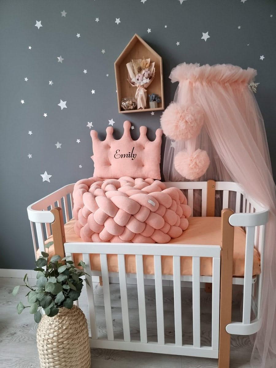 Personalized baby bedding set cappuccino - KariStudio