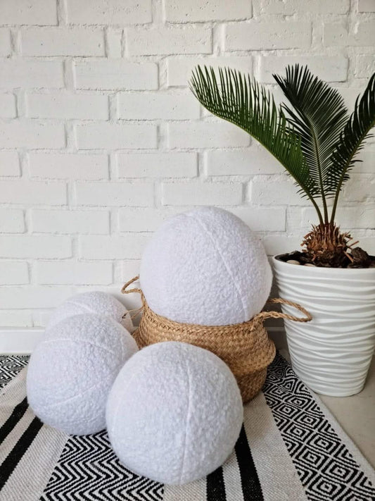Decorative round pillow ball for couch, sofa - KariStudio