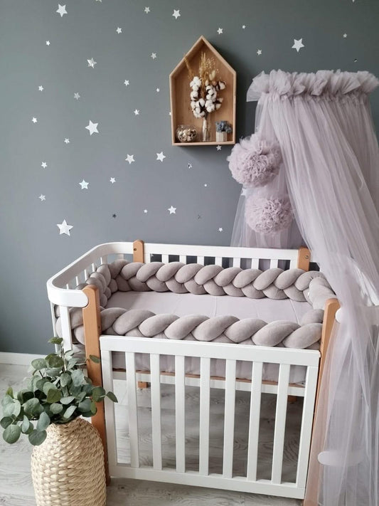 Braided crib bumper 15 cm - KariStudio