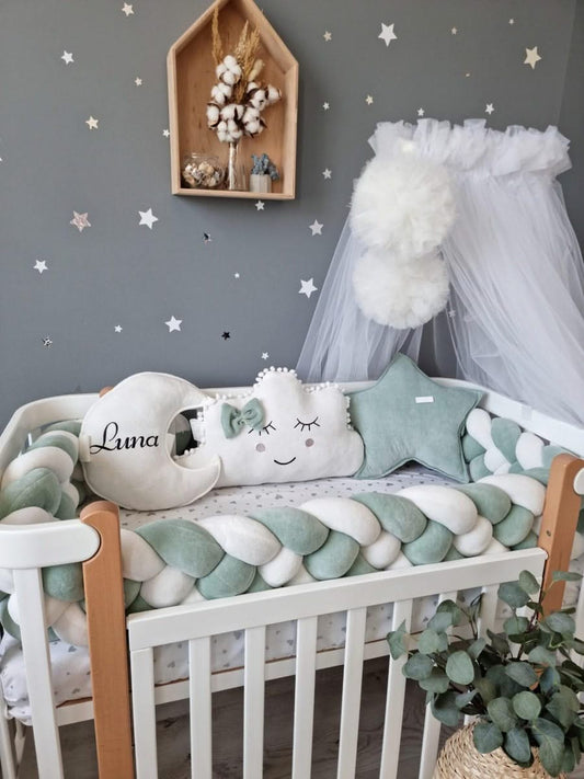 Personalized baby bedding set for girl blush 20 cm - KariStudio