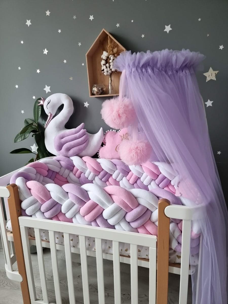 Personalized baby bedding set lavender - KariStudio