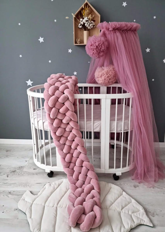 Triple braided crib bumper 30 cm - KariStudio