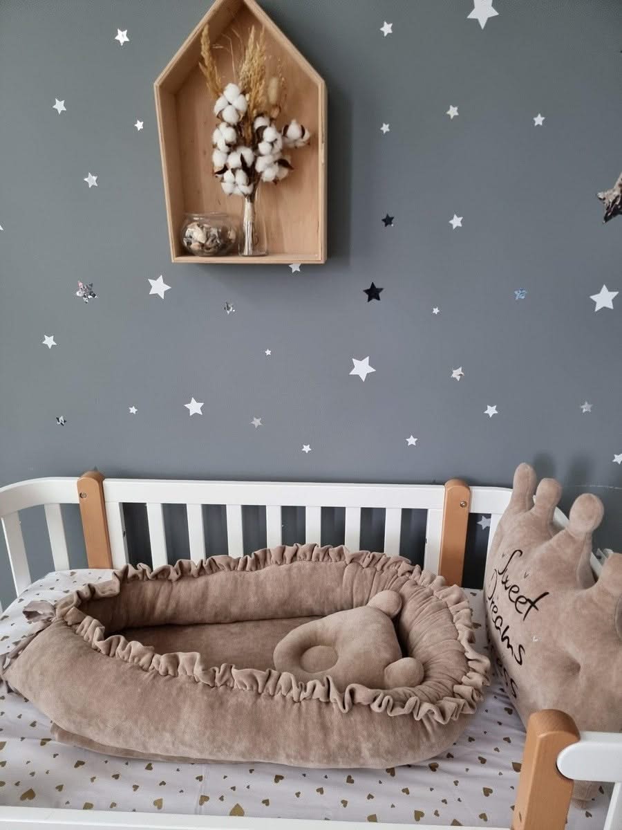 Personalized baby bedding set cappuccino - KariStudio