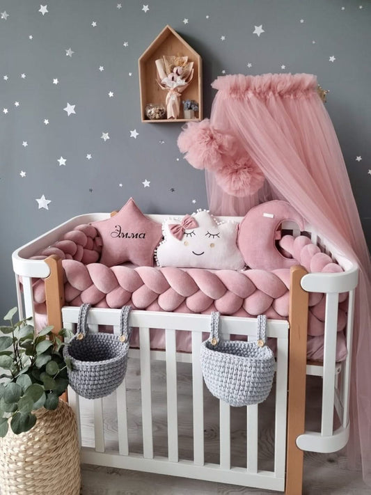 Blush baby crib bedding set. KARI studo