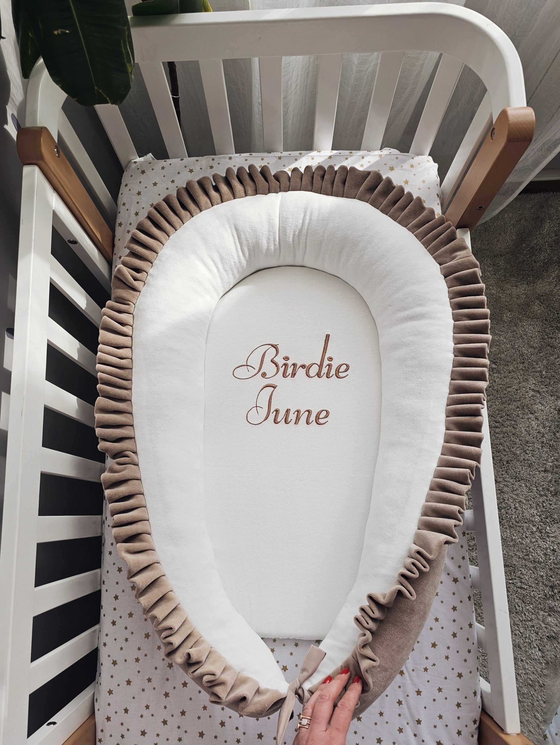 Baby nest with name. KARI studio