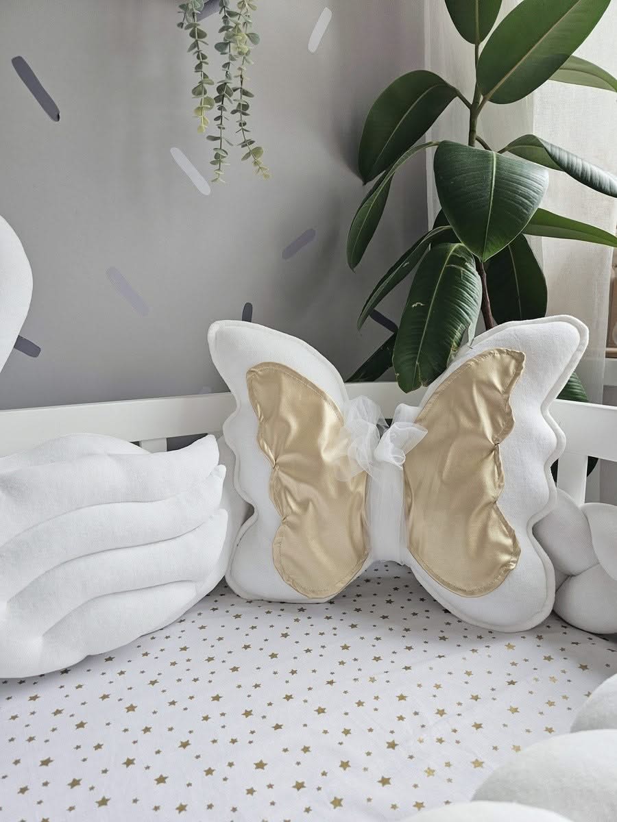 Personalized baby crib bedding set white - KariStudio