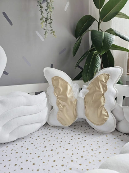 Personalized baby crib bedding set white - KariStudio