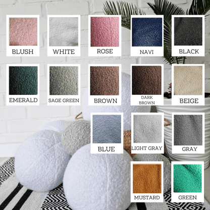 Decorative pillow round. Throw pillows for sofa.