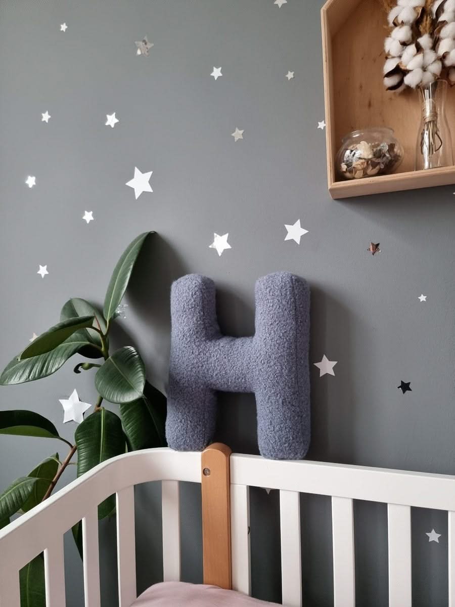 Alphabet pillow letter, personalized baby gift - KariStudio