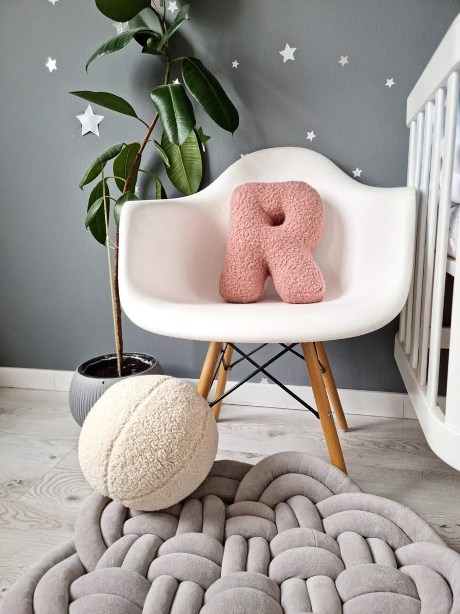 Alphabet pillow letter, personalized baby gift - KariStudio