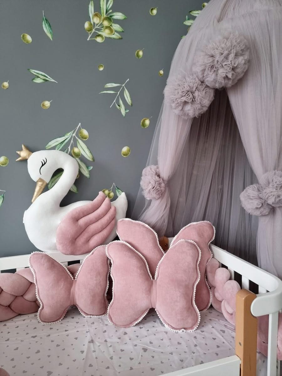 Butterfly pillow blush. Kids room decor. - KariStudio
