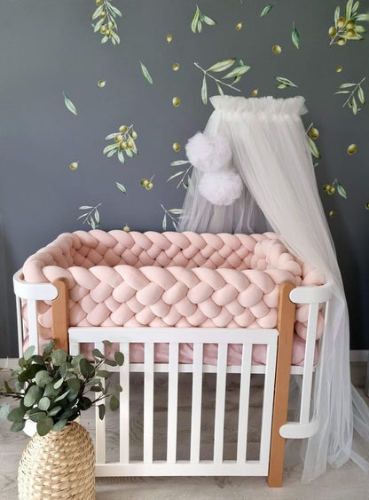Triple braided crib bumper 25 cm - KariStudio
