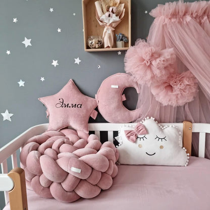 Personalized baby bedding set  blush - KariStudio