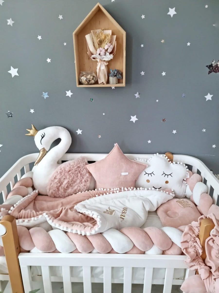 Personalized baby bedding set for girl blush 15 cm - KariStudio