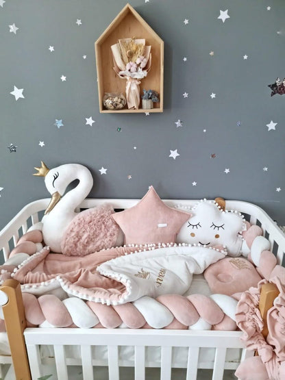 Personalized baby bedding set for girl blush 15 cm - KariStudio