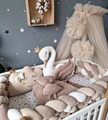 Personalized baby bedding set beige cappuchino - KariStudio