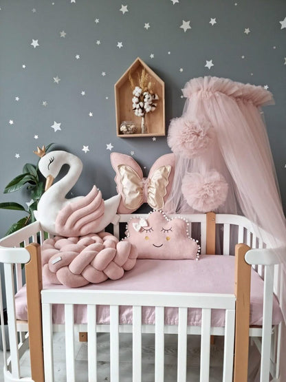 Personalized baby bedding set blush - KariStudio