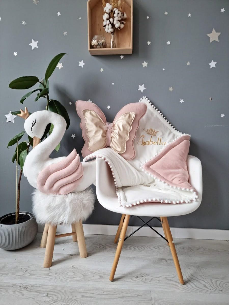 Personalized baby bedding set blush - KariStudio
