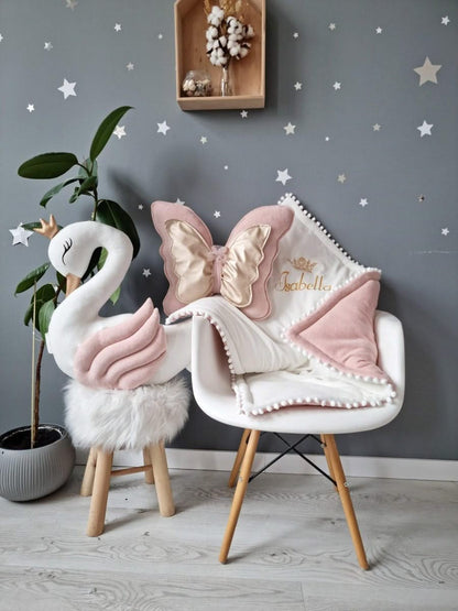 Personalized baby bedding set blush - KariStudio