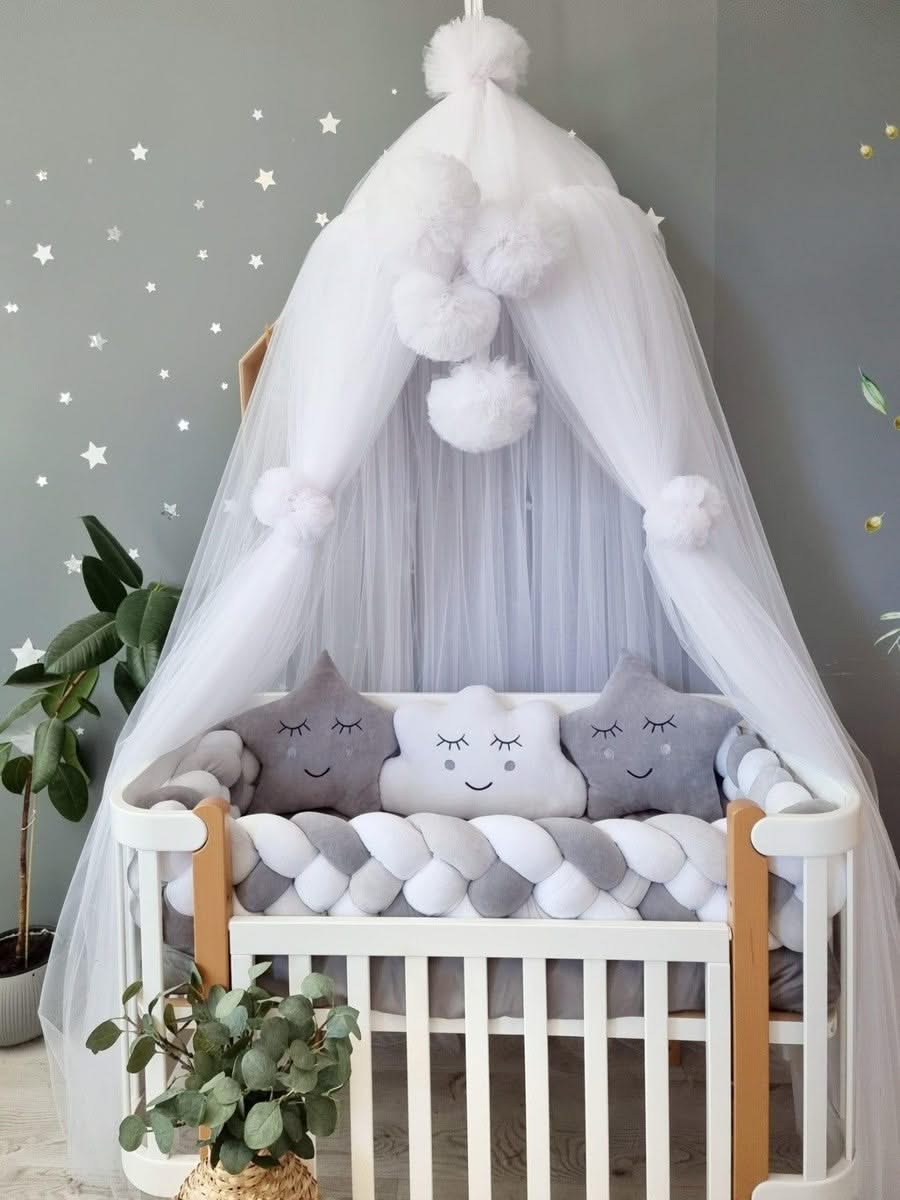 Personalized baby bedding set gray for boy - KariStudio