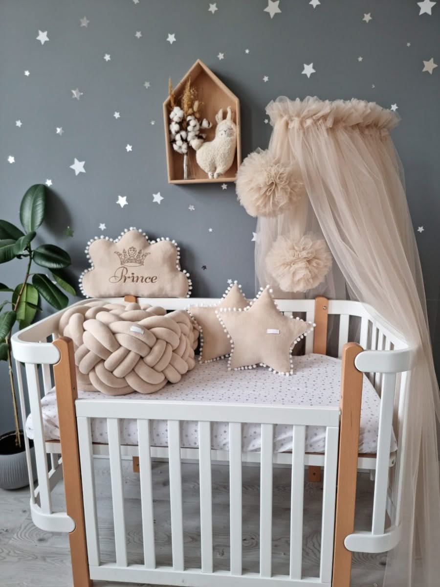 Luxury crib bumper set gender neutral. KARI studio