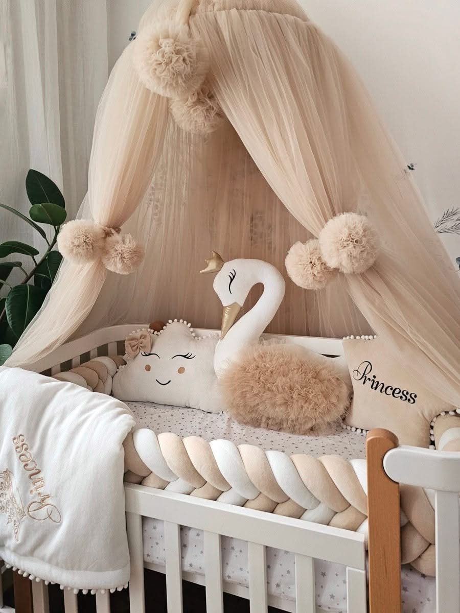 Personalized baby bedding set beige - KariStudio