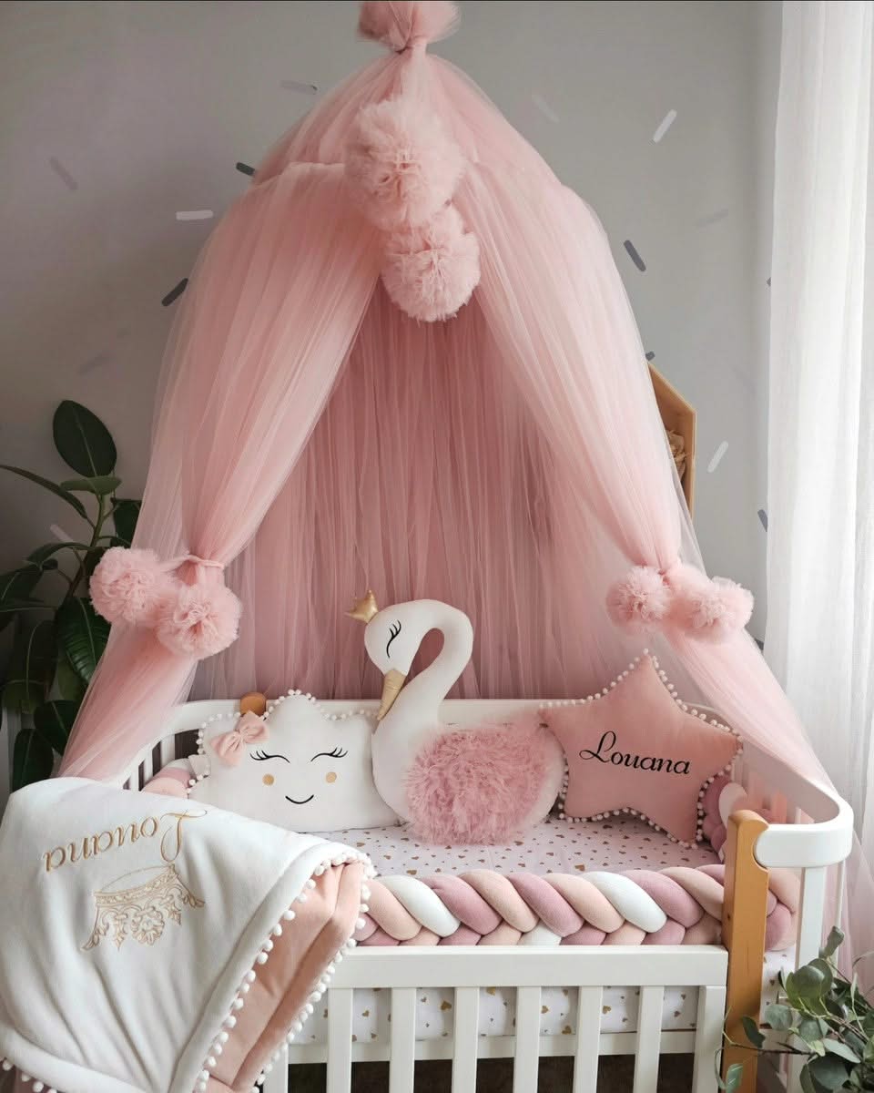 Personalized baby bedding set light blush - KariStudio