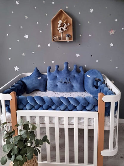 Baby boy crib bedding set navi. KARI studio