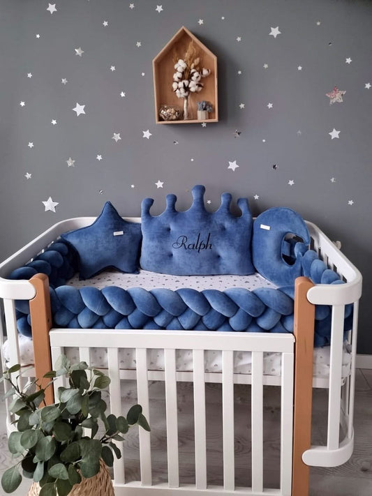 Baby boy crib bedding set navi. KARI studio