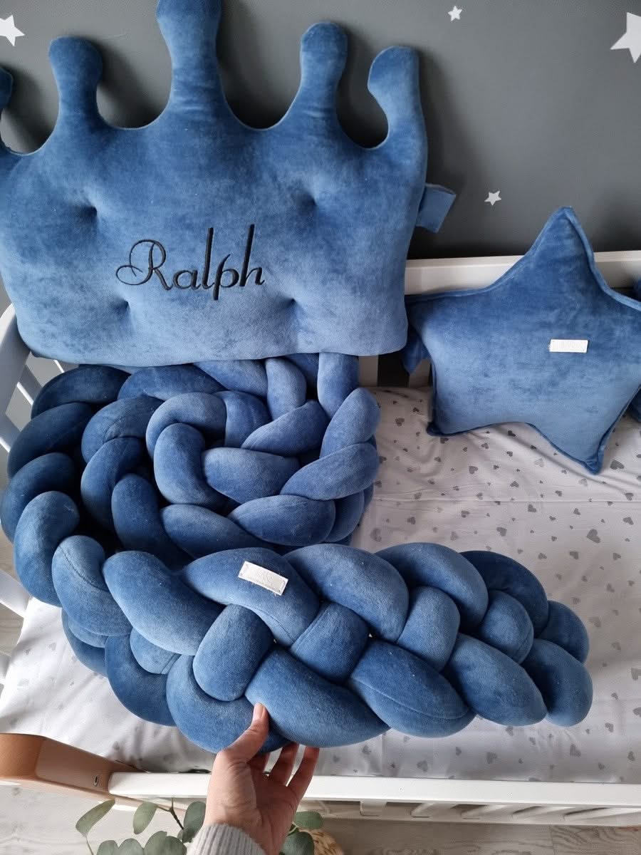Baby boy crib bedding set navi. KARI studio