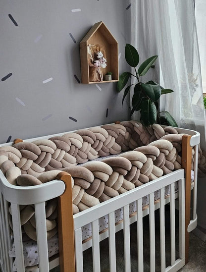 Braided crib bumper. KARI studio