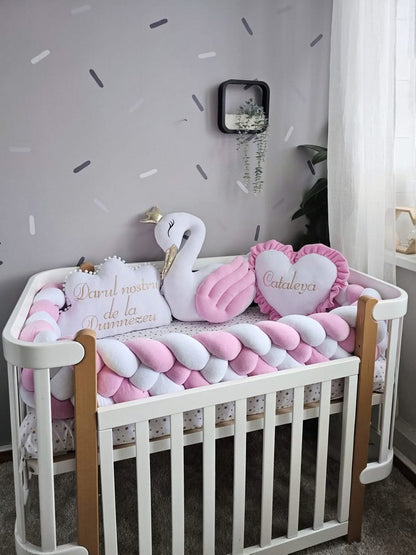 Baby girl bedding set pink. KARI studio