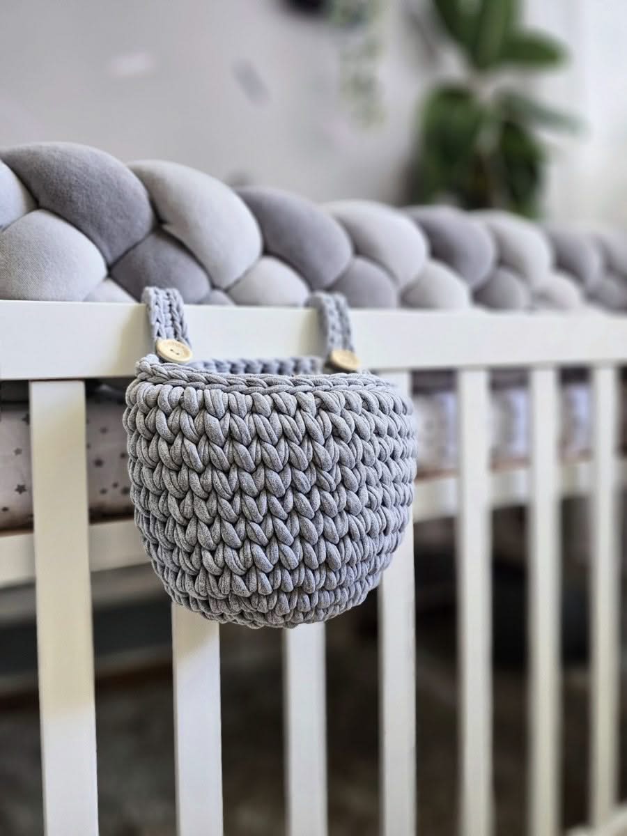 Baby boy bedding set gray for crib. KARI studio
