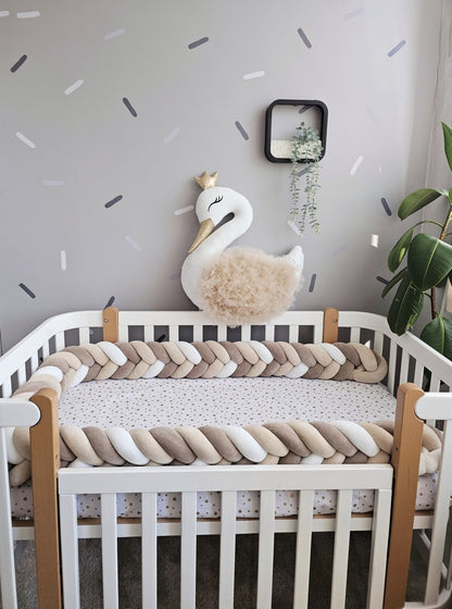 Gender neutral baby crib bedding set. KARI studio